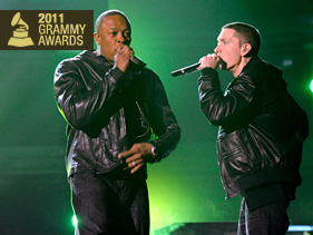 Eminem и Dr. Dre выступили на Грэмми 2011